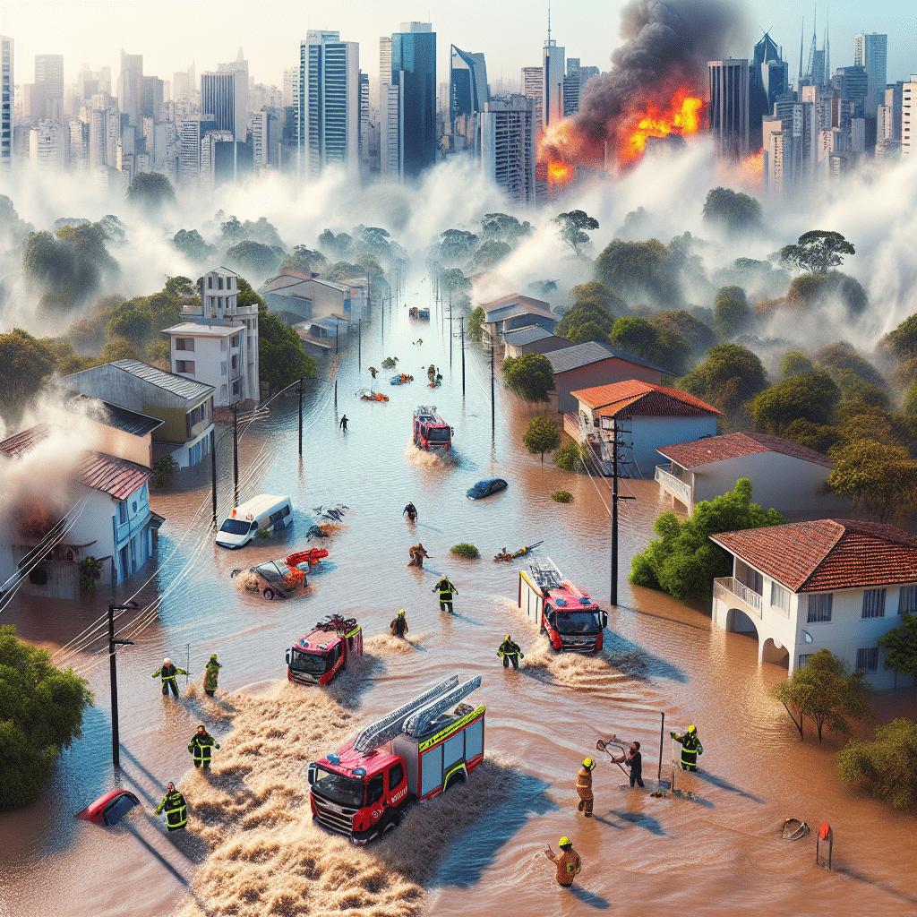 Fortes chuvas atingem São Paulo, causando alagamentos, quedas de árvores e transtornos. Alerta para mais chuvas no fim da semana. Previsão do tempo instável.