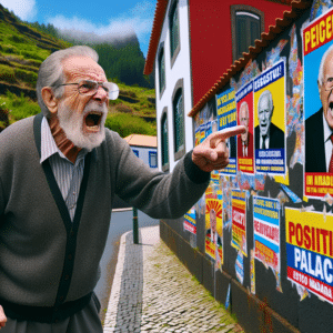 Alberto João Jardim critica duramente os cartazes do PSD-M para as eleições regionais na Madeira, alegando falta de qualidade e distorção da realidade.