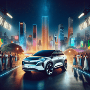 BYD Auto apresentará SUV elétrico na China; futuro lançamento no Brasil. Mercado de SUVs elétricos em alta, demanda crescente por opções sustentáveis.