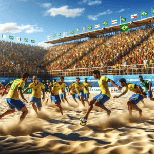 Brasil supera virada e mira hexacampeonato na final do FIFA Beach Soccer World Cup em Dubai. Vitória decisiva com gol de Brendo. #FutebolDeAreia #VaiBrasil.