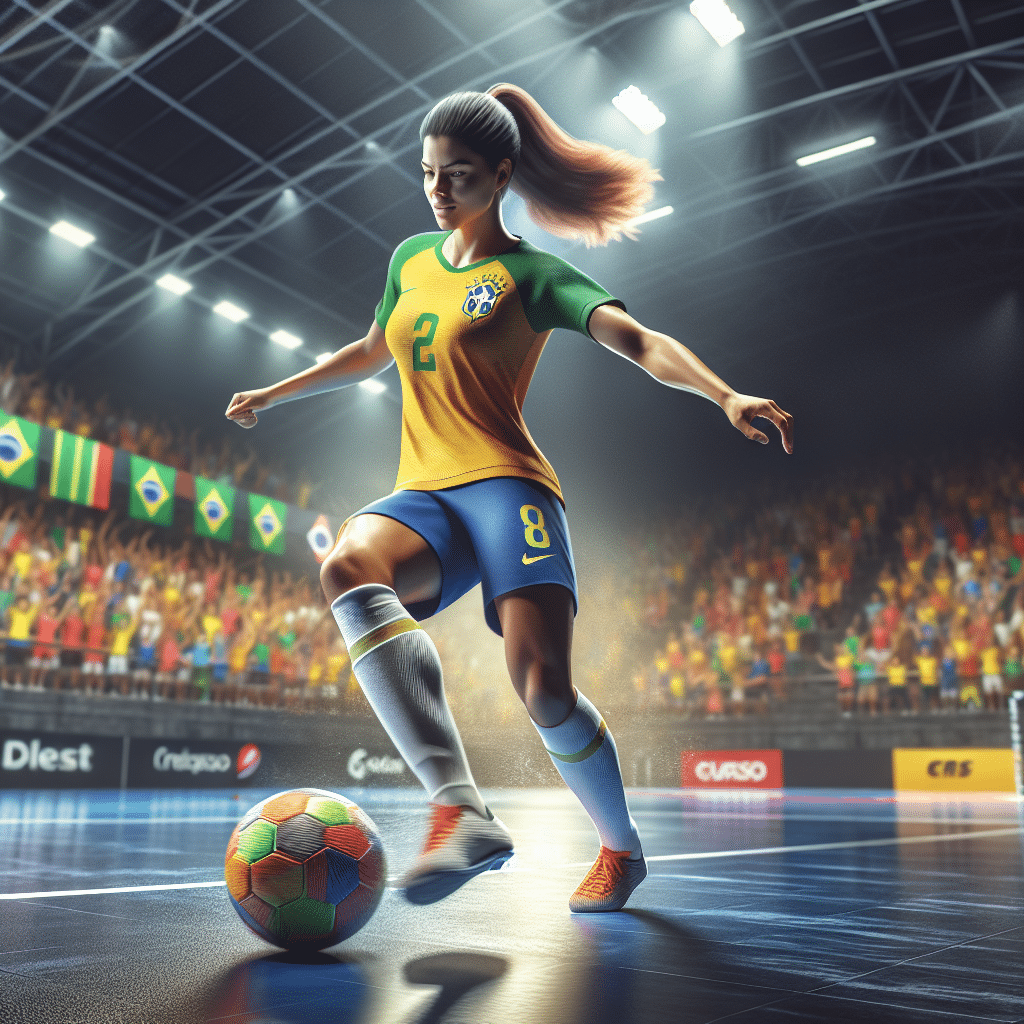 Seleção brasileira feminina de futsal inicia temporada 2024 com destaque para Lucileia. Objetivo: título no Sul-Americano e vaga no Mundial. Sucesso histórico em jogo.