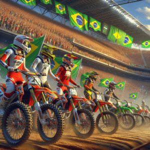 Supercross retorna com emoção: Campeonato Brasileiro de Supercross volta após década. Nova pista em SC desafia pilotos em evento repleto de apostas.