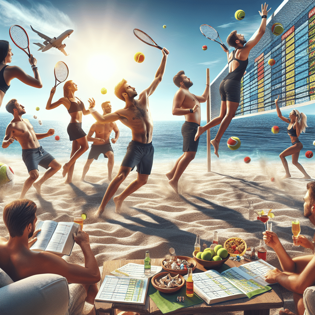 O jogador de Beach Tennis de destaque enfrentará seu adversário em partidas emocionantes, impulsionando o esporte e a indústria de apostas. Rivalidade e talento em destaque.