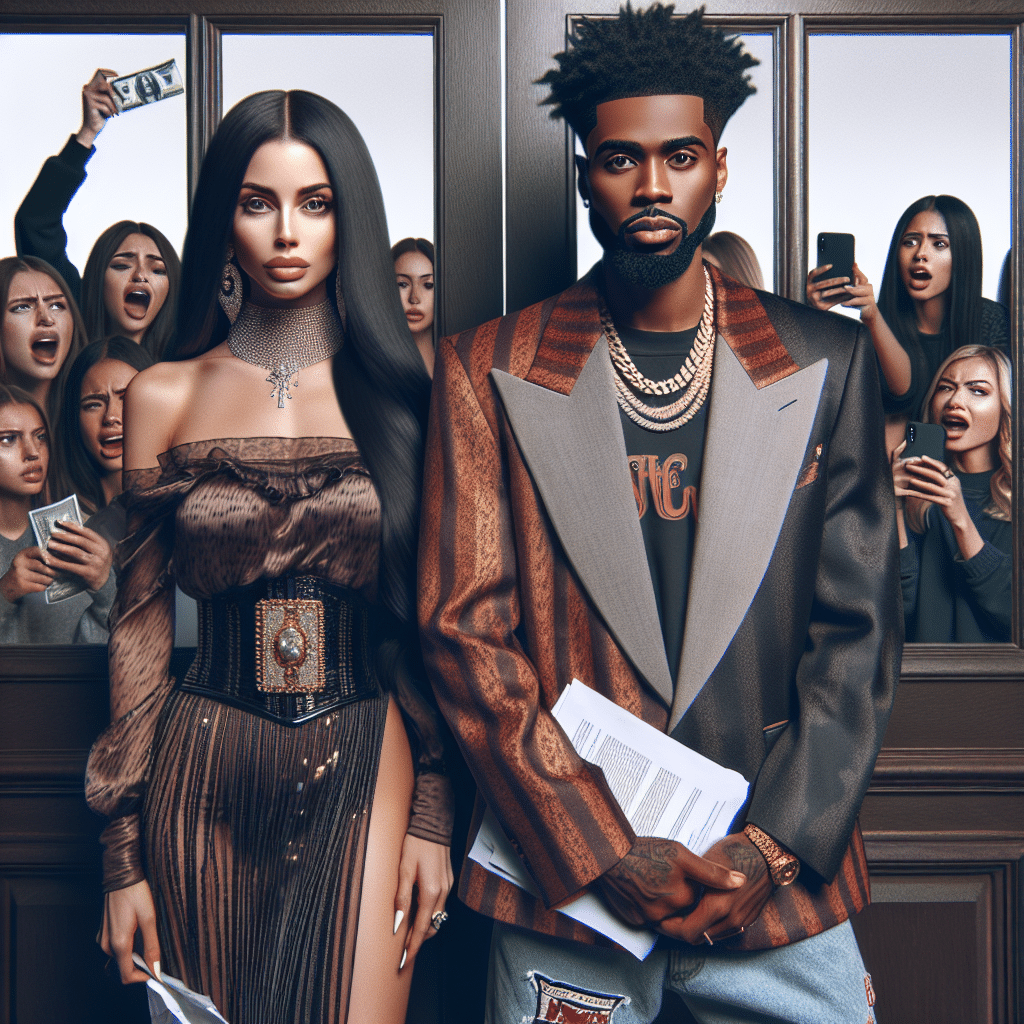 Kim Kardashian e Kanye West anunciam divórcio após quase sete anos juntos. Acordo de custódia amigável. Repercussão mundial sobre a separação das celebridades.