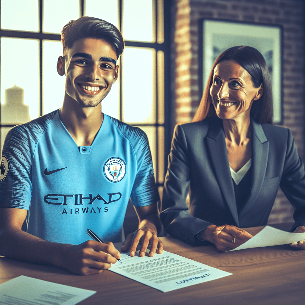 Jovem Oscar Bobb, 20 anos, renova contrato de três anos com Manchester City de Pep Guardiola na Premier League, confirmado investimento no talento emergente.