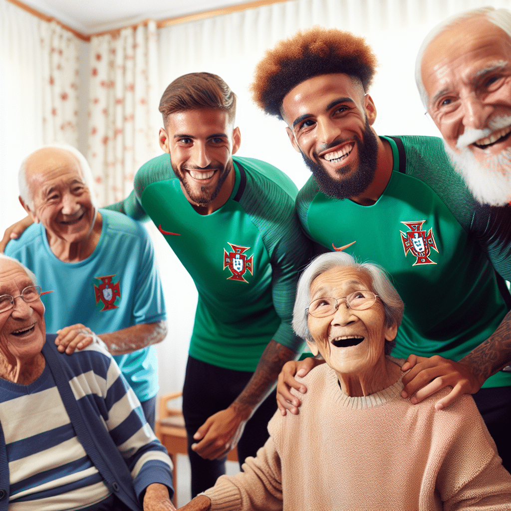 Paulinho do Sporting CP visita lar de idosos em Lisboa, levando alegria e afeto. Atletas promovem responsabilidade social e impactam positivamente na comunidade.