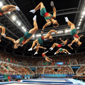 Alice Gomes, Camilla Lopes Gomes e Rayan Dutra brilham nas competições de trampolim da Copa do Mundo em Baku, com destaque para Gabriel Albuquerque.