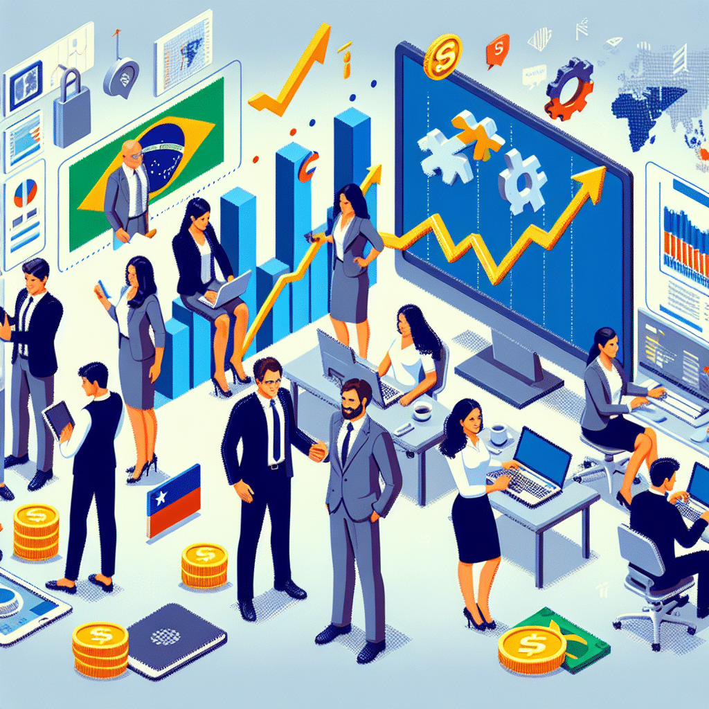 Novas vagas de emprego em tecnologia: empresas brasileiras e chilenas expandem equipes. Taxa de desemprego em queda, indústria impulsiona a economia.