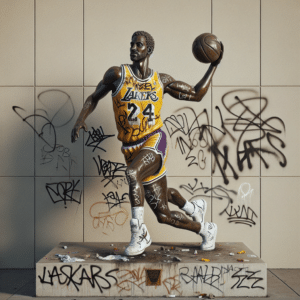 Vandalismo abala memorial de Kobe Bryant perto da Crypto.com Arena em Los Angeles, causando indignação global na comunidade esportiva. Medidas de segurança e reparo em andamento.