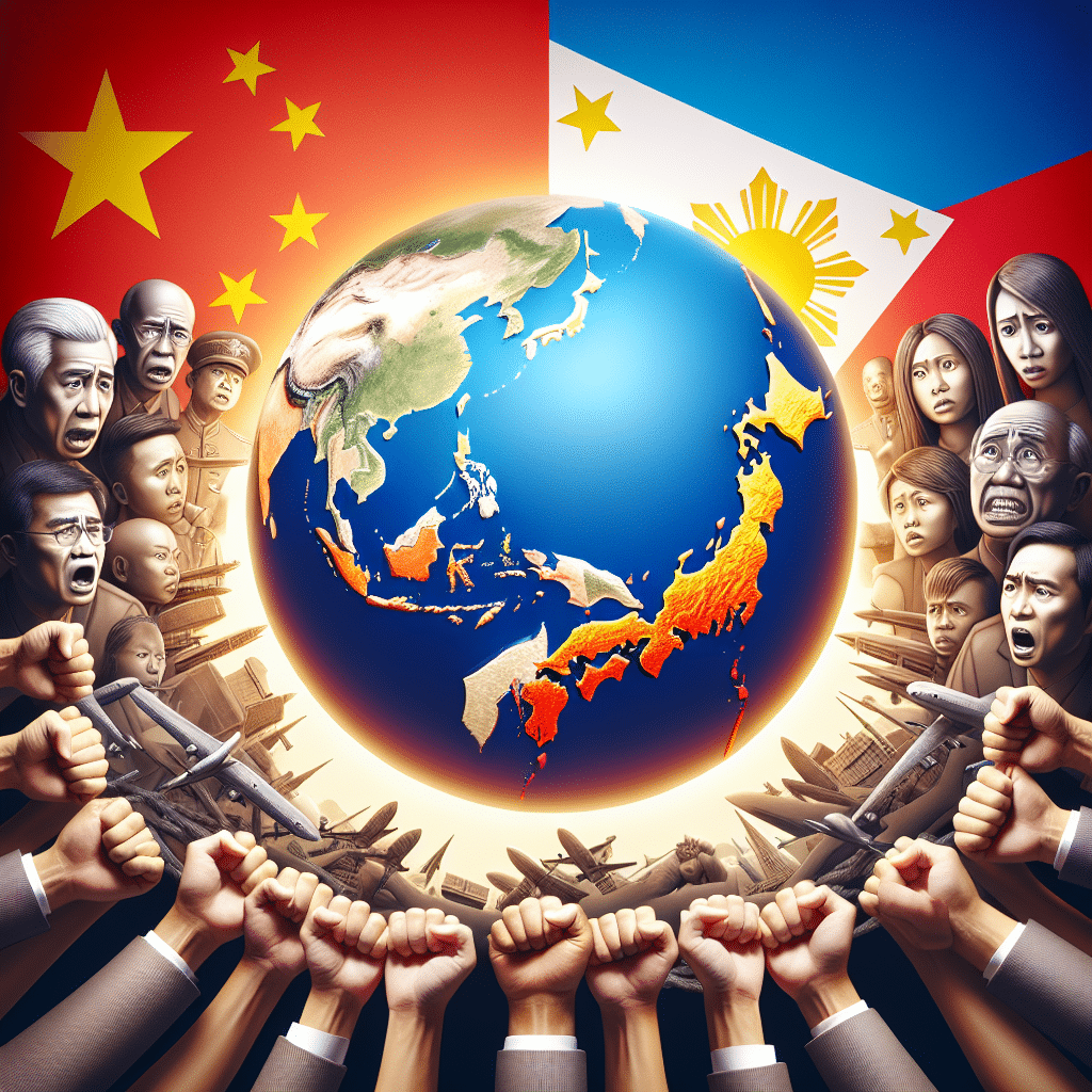 Tensões entre Filipinas e China no Mar do Sul da China aumentam, com acusações de coerção e manobras perigosas. Comunidade internacional alerta para possíveis conflitos.