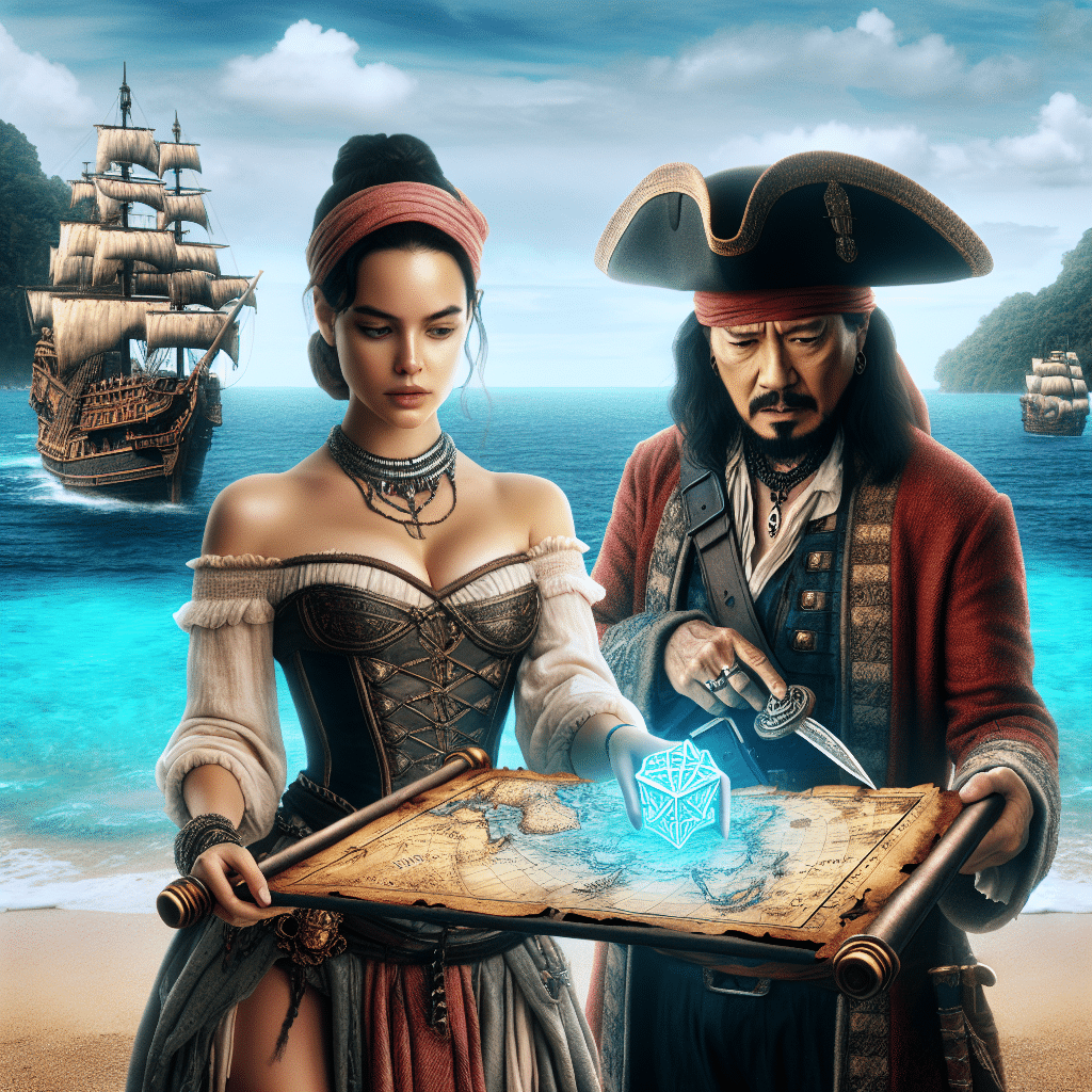 Franquia Piratas do Caribe surpreende fãs com novo direcionamento para próximo filme. Jerry Bruckheimer e possibilidade de retorno de Johnny Depp causam especulações.