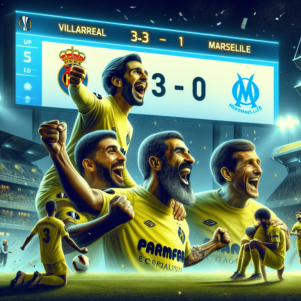 Villarreal vence Marseille por 3 a 1 na UEFA Europa League