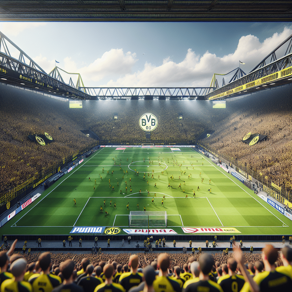 PUMA celebra Borussia Dortmund no Signal Iduna Park pela Bundesliga