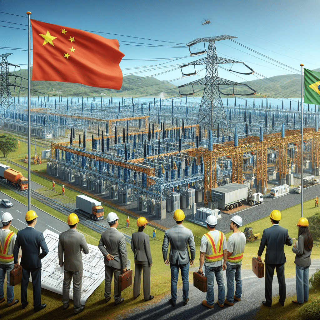 China's State Grid Corporation conquista leilão para linhas de transmissão no Brasil, impulsionando infraestrutura e economia com parceria Brasil-China. #Brasil #China #energia