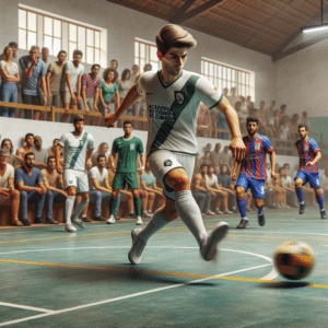 Universidade de Coimbra brilha no Campeonato Nacional de Futsal em Aveiro, atraindo atenção de todo o país. Ambiente único para competição.