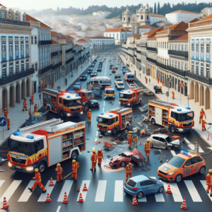 Acidente no IP3: Camião com produtos químicos despista-se em Coimbra, vias bloqueadas. Impacto local, precaução e operações em curso. Separação inadiável para prevenir riscos.