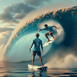 João Chianca surpreende ao superar Jack Robinson no WSL Finals em Trestles, na Califórnia, enquanto Filipe Toledo desponta como favorito, com Colapinto como ameaça.