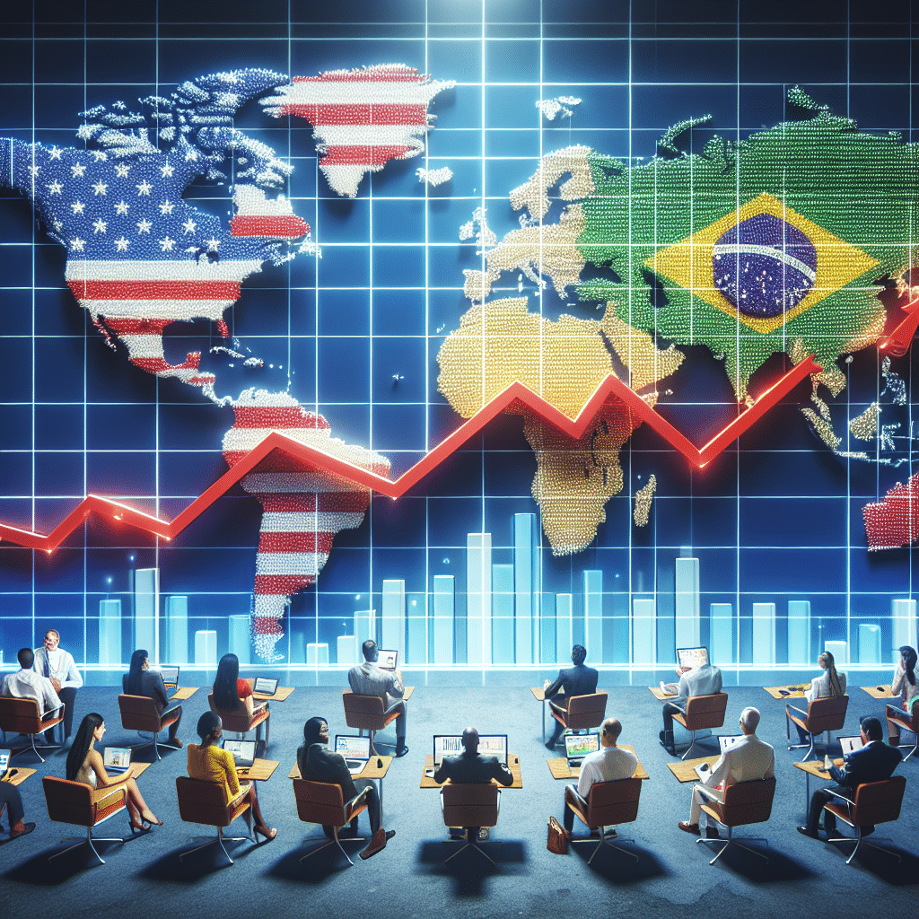 Investidores preocupados com inflação resistente nos EUA afetando o Ibovespa. Real atinge novo mínimo e investidores estrangeiros retiram recursos da Bolsa brasileira.