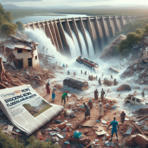 Forte chuva no Quênia causa tragédia com caminhão arrastado e mais de 120 mortos por ruptura de barragem. Equipes de resgate buscam sobreviventes.