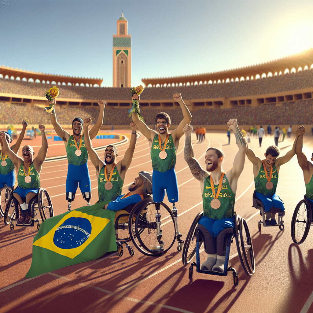 Seleção brasileira de atletismo paralímpico brilha no Grand Prix em Marrakech: seis medalhas, incluindo ouros de Edson Cavalcante. Crescimento e orgulho para o esporte.