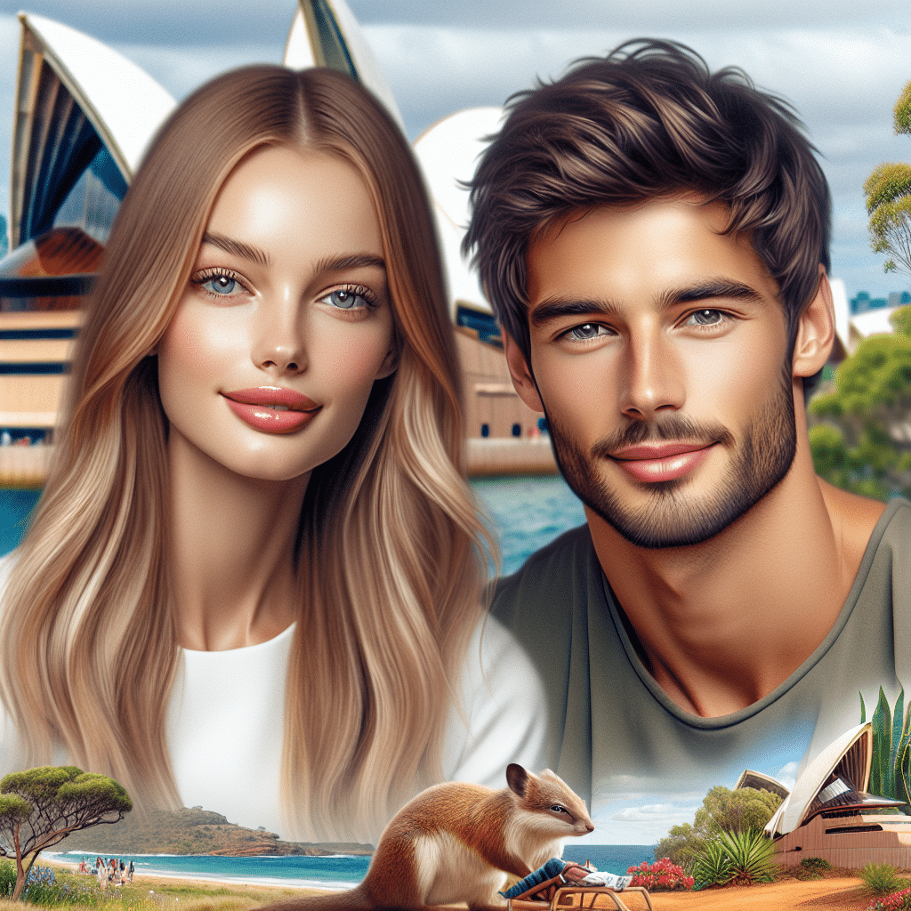 Famosos Gigi Hadid e Pierre Gasly juntos na Austrália