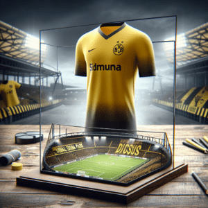 Borussia Dortmund lança camisola exclusiva em celebração aos 50 anos do Signal Iduna Park, estádio icônico da Bundesliga. História viva do futebol alemão.