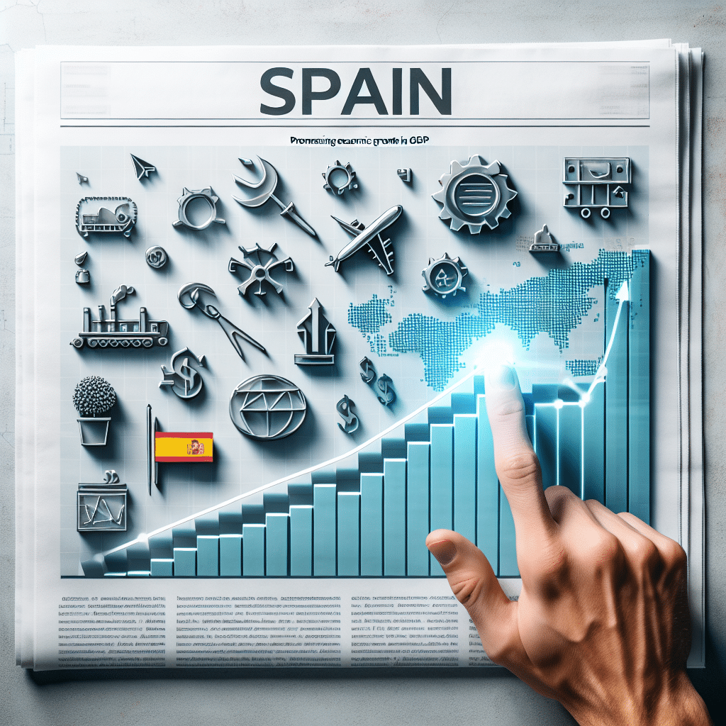 Crescimento do PIB espanhol reflete economia em expansão, com aumento de 0,7% no primeiro trimestre de 2024 em relação a 2023.