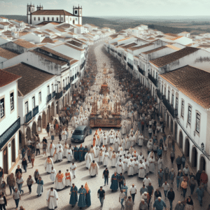 Viana do Alentejo se prepara para a XXII Romaria a Cavalo com Nuno da Câmara Pereira e Diamantino Miranda como padrinhos. Evento tradicional aguardado com expectativa.