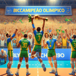 Brasil faz história conquistando ouro no vôlei masculino das Olimpíadas de Tóquio 2020, reafirmando sua excelência e trabalho em equipe.