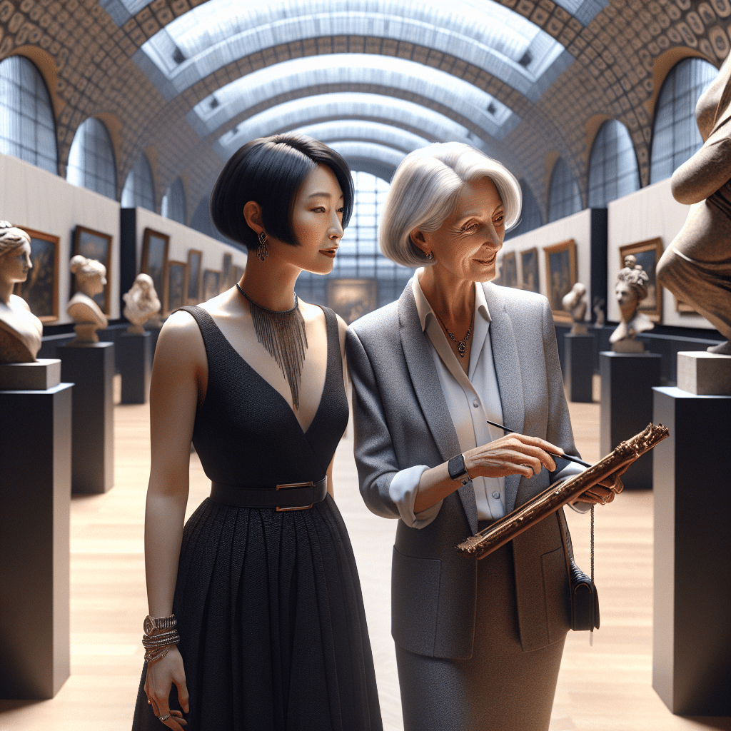 Peng Liyuan, esposa de Xi Jinping, visita o Musée d'Orsay em Paris a convite de Brigitte Macron, fortalecendo laços culturais entre China e França.