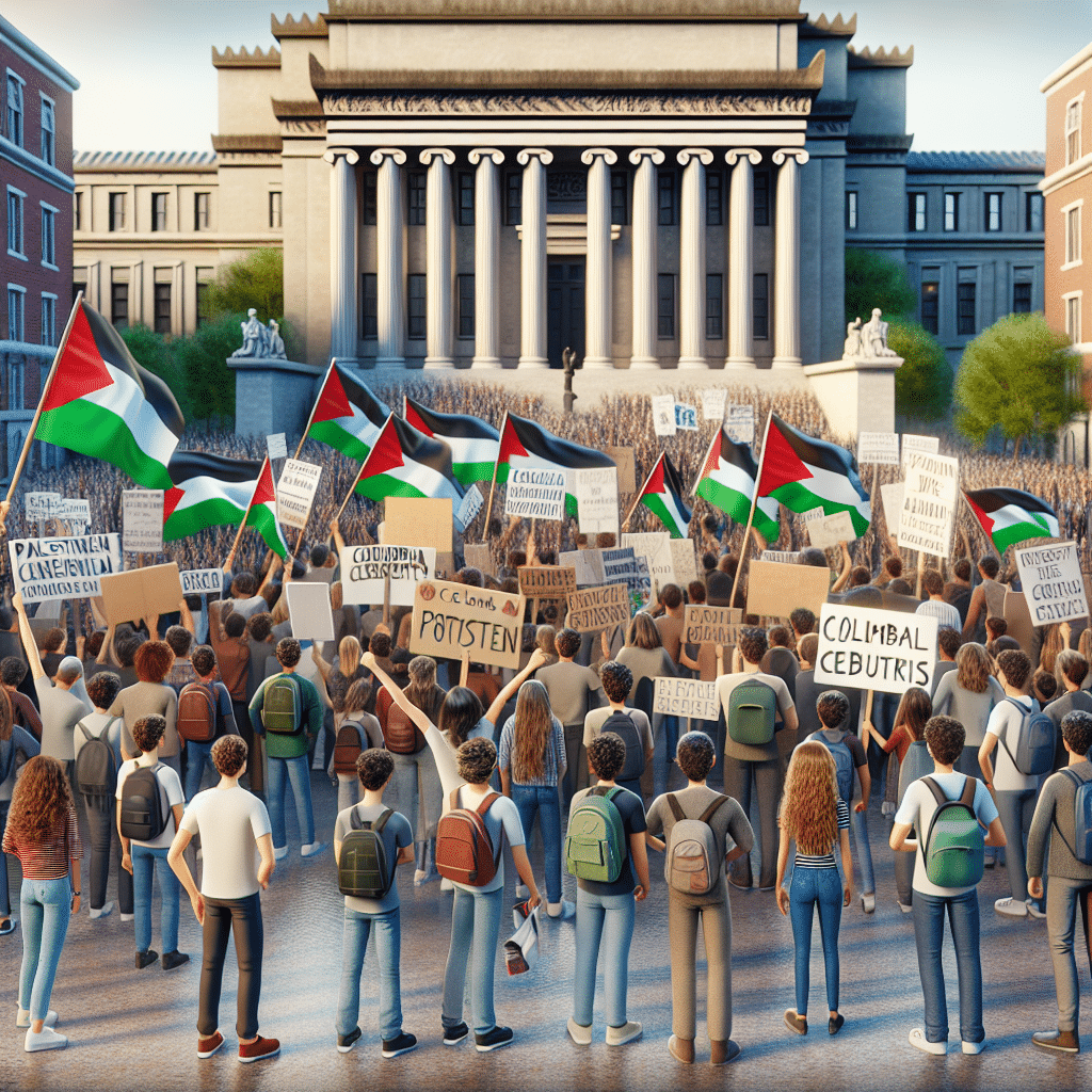 Protesto palestinos estudantes Columbia University: o descontentamento crescente.