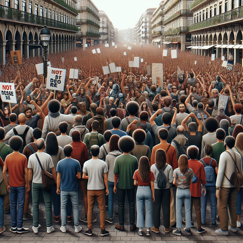 Trabalhadores do comércio em greve expressiva em Portugal no dia 1º de Maio, exigindo melhores condições e salários. Lojas e gasolineiras afetadas.